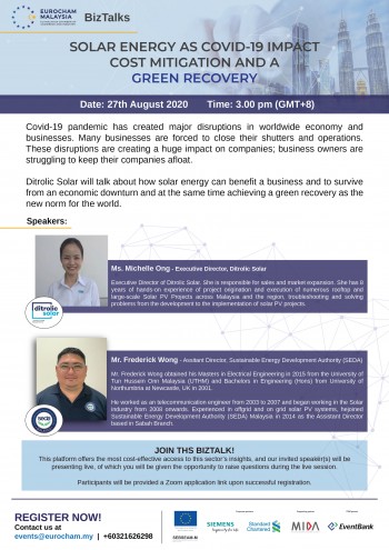 BizTalks #17: Solar Energy as COVID-19 Impact Cost Mitigation and a Green Recovery